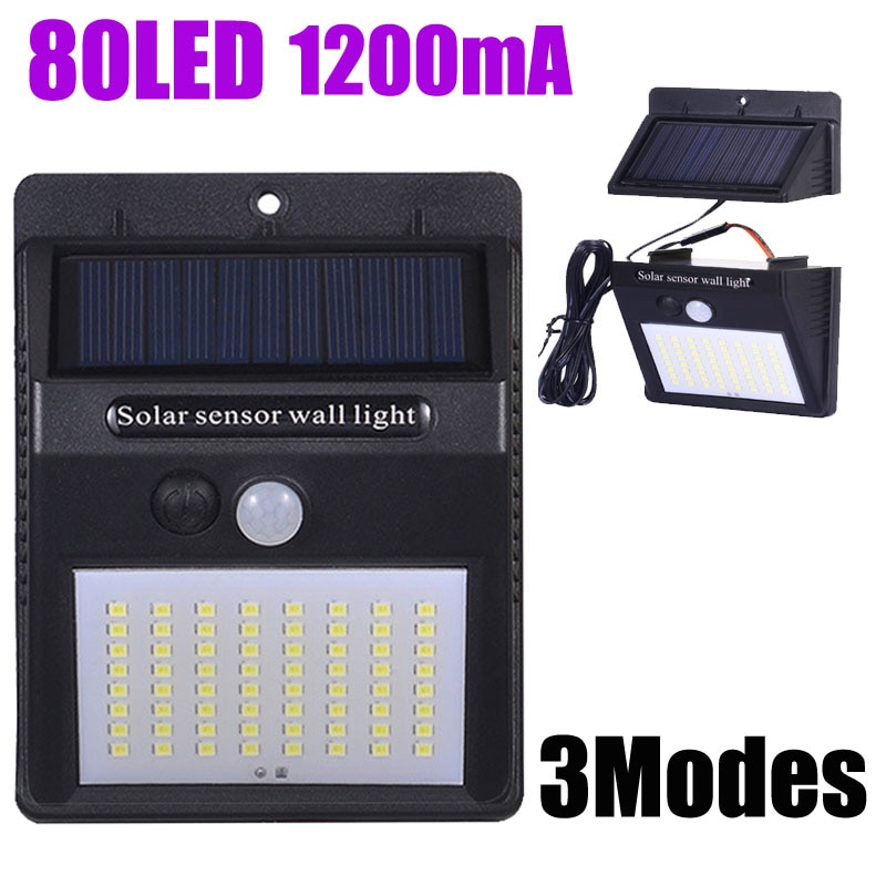 Solar energy light indoor night lighting LED lamp exterior Solar panel for Home garden Street Yard Path separable