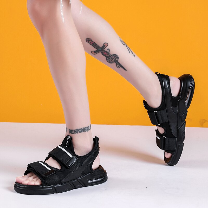 Fznyl kesä miesten sandaalit ilmatyyny vaimennus urheilu rantasandaalit miehen ulkoilu kengät miesten sandaalit 39-44