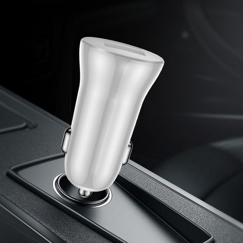 5V 2.4A Auto Dual Port Mini USB Lader Ultra Snel Opladen Sigarettenaansteker 12V Aluminium Mobiele telefoon Oplaadadapter