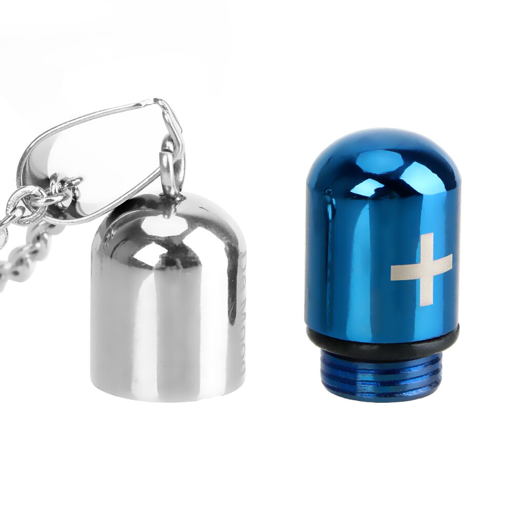 Unscrewable Pill Cross Pendant Titanium Steel Couple Capsule Pendant Stainless Steel Necklace