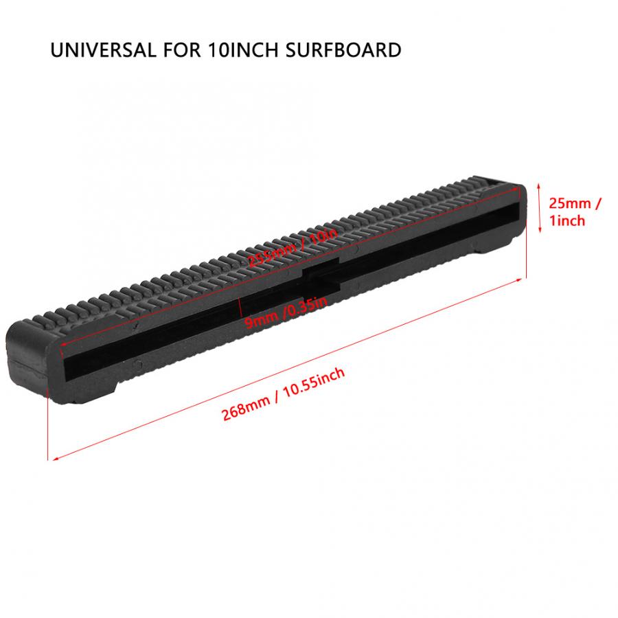 Surfing longboard tilbehør fin boks 10 tommer svart hvit hardboard nylon pluss fiber materiale surfefinner