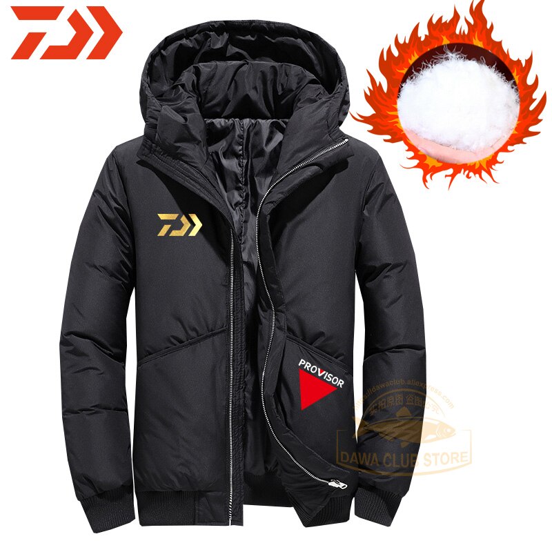 Dawa visjack winter fietsviskleding donsjacks visjas fietsjack windjack warme winterkleding: 5xl / Man 1