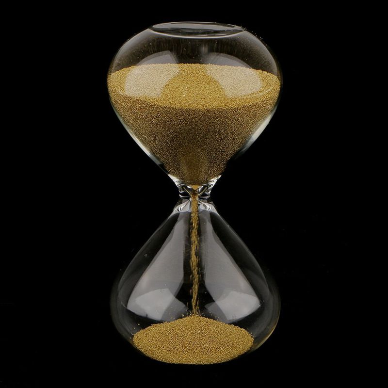 3 min. timeglasur sand dekoration til hjemmekontor-guld