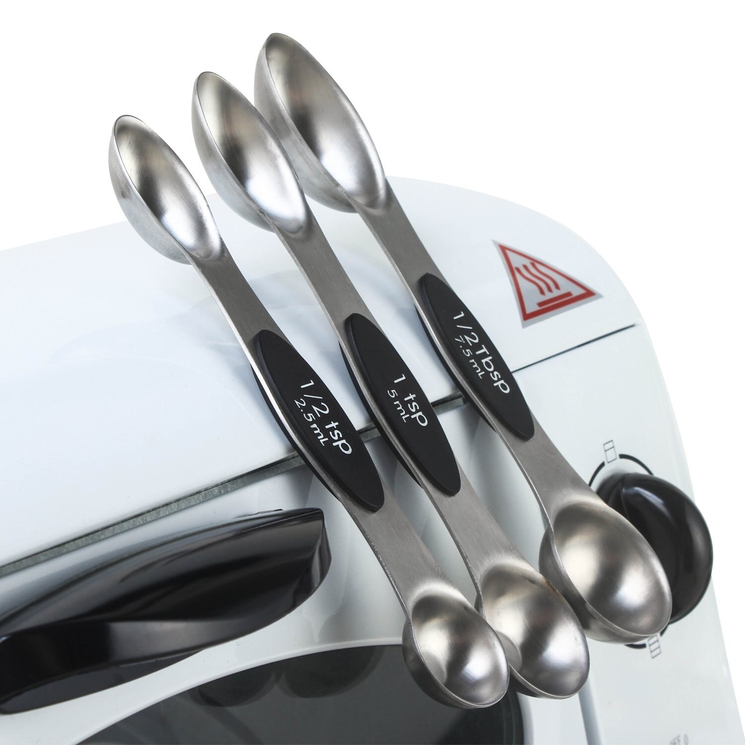 Double Sided Stainless Steel Measuring Spoons Magnetic Easy Storage Kitchen Accessories Cooking Tools