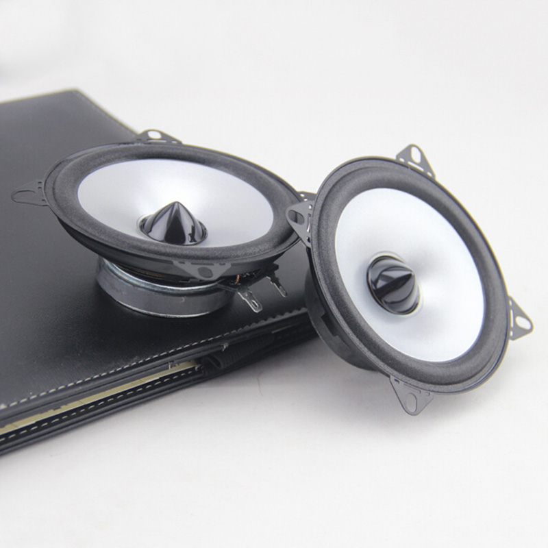 1 paar 4 "60 W 2 Weg Auto Coaxiale Hifi Speaker Voertuig Deur Auto Audio Muziek Stereo Full Range frequentie Luidspreker