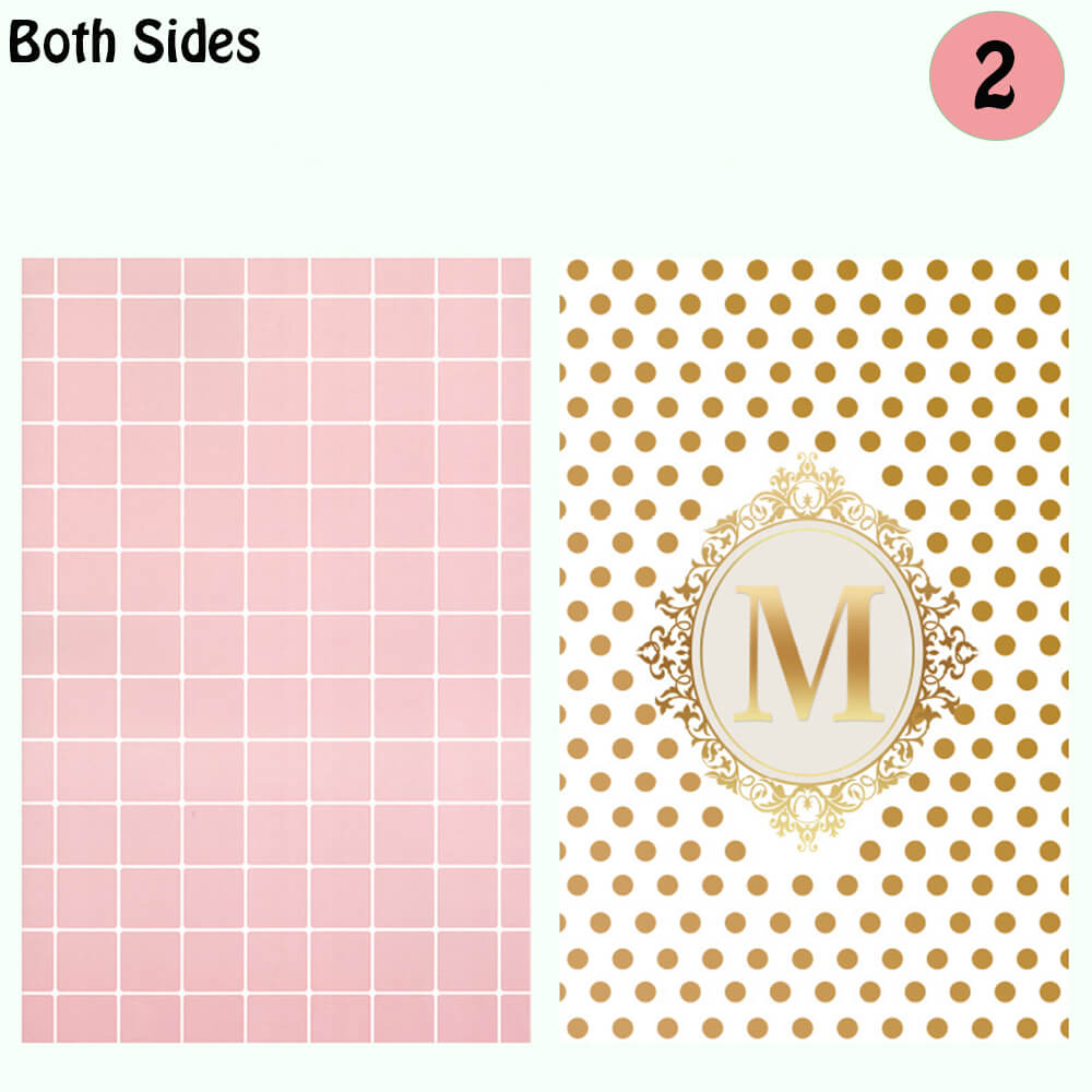 1PC Double-sided Plaid Grid Card Simple Retro Photo Prop Photography Background Paper Studio Desktop Backdrop Paper: Pink