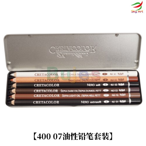 Cretacolor Schetsen Pencill Tekening Uitgebreide Pak, Artino,40007 Tekening Set Olie Potloden, 40006 Basic Set, art Supplies: 400 07