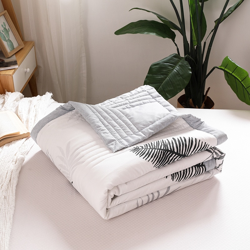 Beddengoed zomer gewatteerde deken dunne dekbedovertrek sprei voor tweepersoonsbed airconditioning quilt voor auto reishoes deken