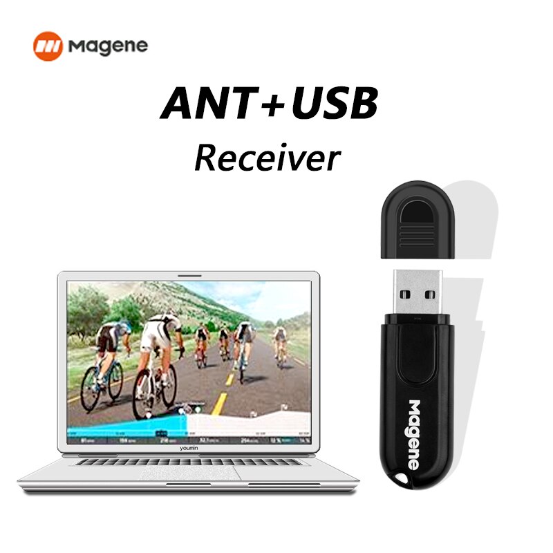 MAGENE ANT+ USB Transmitter Receiver Compatible Garmin Bicycle Computer USB ANT Stick Bluetooth Speed Cadence Sensor