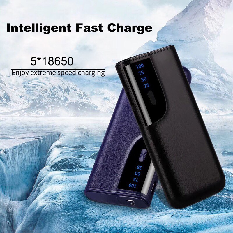 Power Bank Box Batterij Case 5*18650 DIY Batterijhouder Usb Diy Power Bank Box voor 18650 Smartphone Lader voor iPhone xiaomi