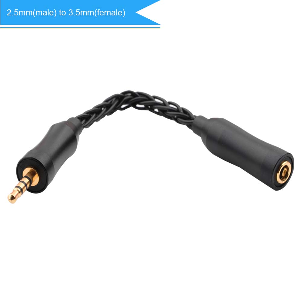Cable adaptador macho equilibrado de 3,5 mm a hembra estéreo de 4,4 mm para NW‐ZX507 DMP‐Z1 NW‐ZX300A NW‐WM1Z Cable adaptador de auriculares: Olive