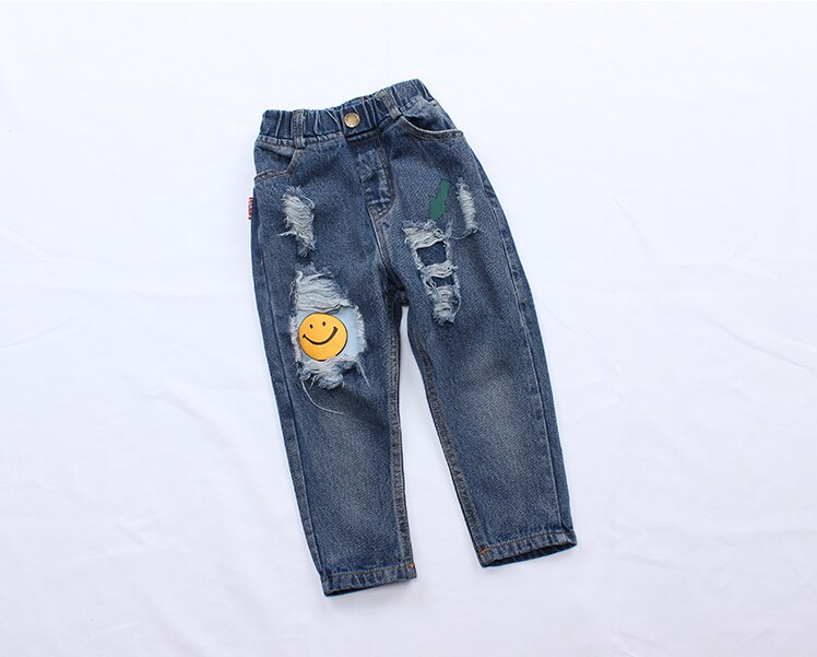 Pantalones vaqueros rasgados para bebés y niñas, Jeans holgados con agujeros, ropa para niños de 2 a 7 años, primavera