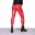 Pantalon moulant en Latex synthétique pour homme, Sexy, taille basse, décontracté, couleur unie, en cuir: S / Red