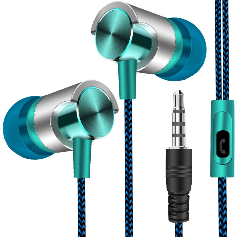 Sport Wired Oortelefoon 3.5Mm Headset Met Microfoon Bass Stereo Geluid In-Ear Oordopjes Handsfree Gaming Muziek Voor Xiaomi huawei Samsung