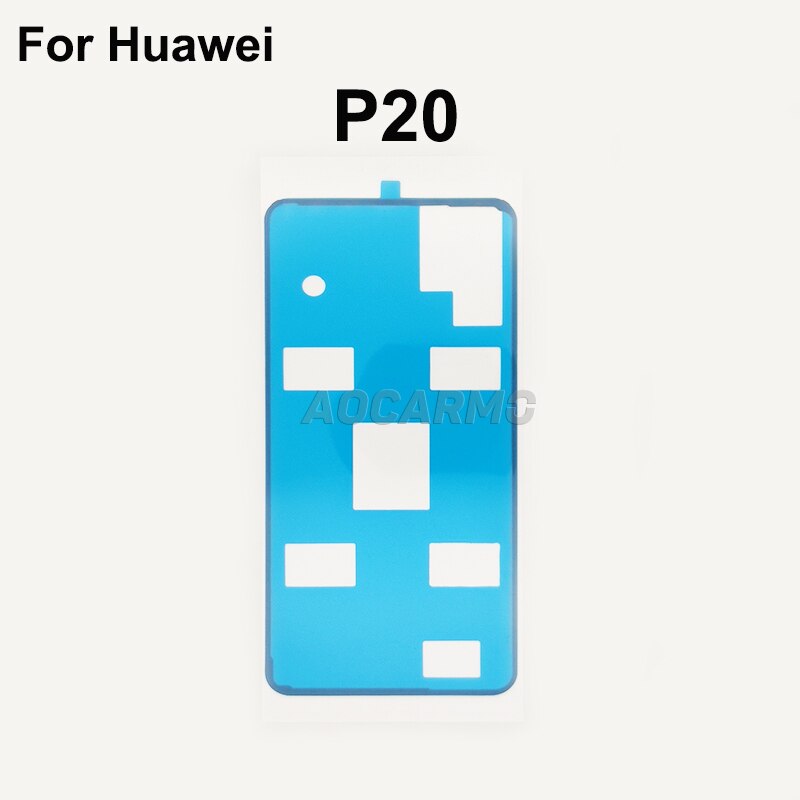 Aocarmo For Huawei P20 / P20 Pro / P20 Lite Back Camera Shading Sponge Pad Back Adhesive Fingerprint Glue Tape Full Set Sticker: P20 Back Sticker