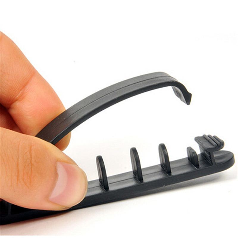 3 sztuk/zestaw drut linia Organizer robić kabli klipsy krawaty zapięcie robić przymocowania na kable uchwyt ambona odwróć linia ciągła oplot na kable zarządzanie