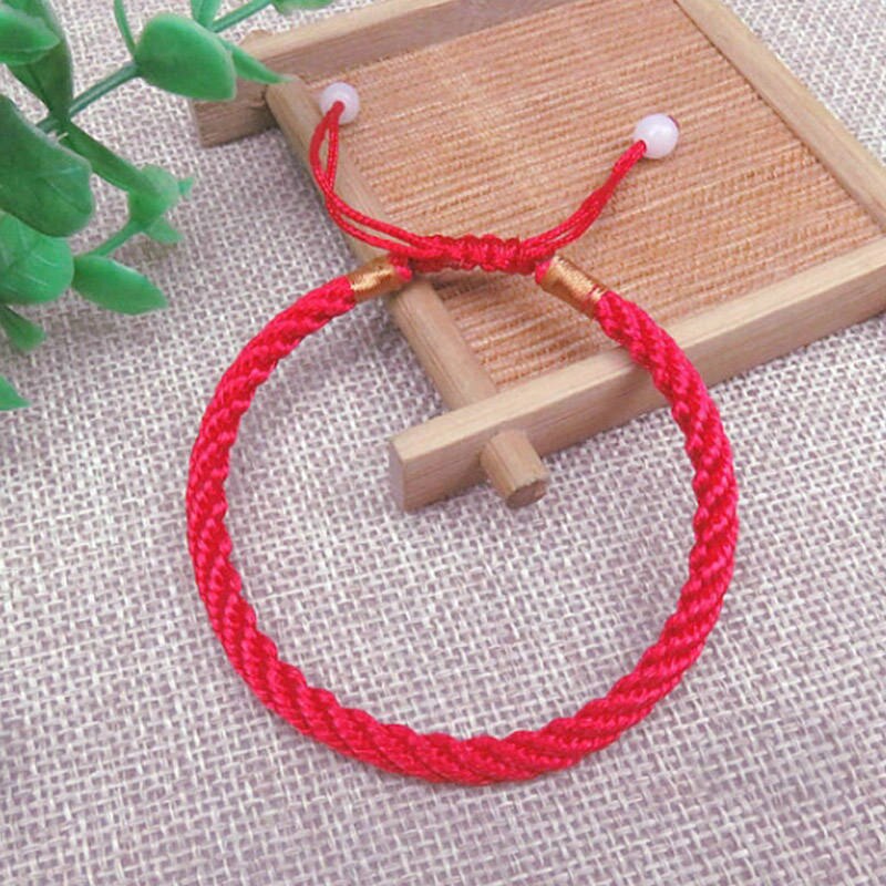 Lucky Golden Cross Heart Bracelet For Women Children Red String Adjustable Handmade Bracelet DIY Jewelry: 1