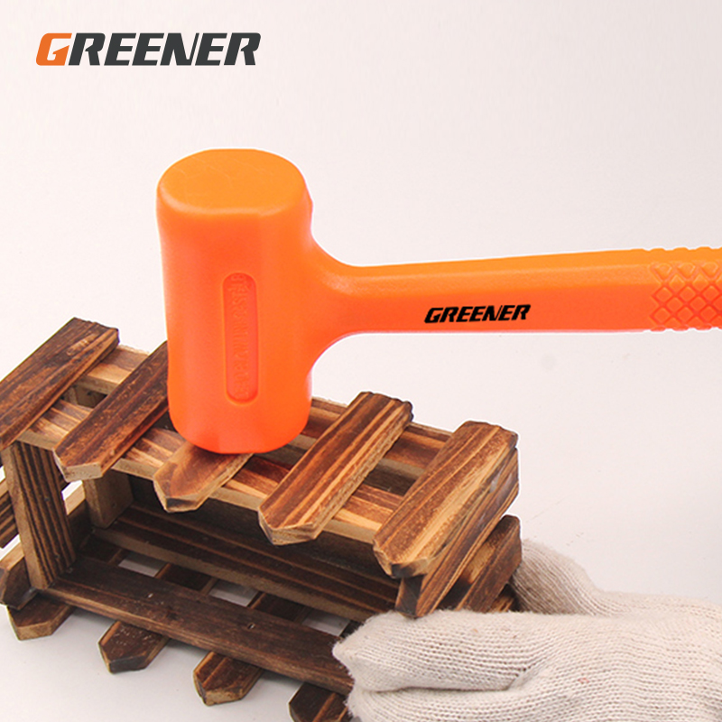 Groener Dubbele Rubber Hamer Tegel Decoratie Multifunctionele Floor Plastic Inelastische Rubber Mallet Montage Hamer Handgereedschap