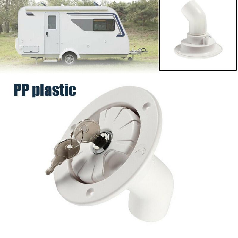 1PCS Inlet Hatch Filler Cap Cover For Caravan Motorhome Fresh Water RV Camping Trailer Motorhome Drain Water Tank Caps RV Parts