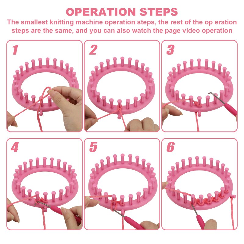 Weaving Loom Knitting Loom Flower Daisy Knit Pattern Maker Wool Yarn Needle Loom Knitting Tools