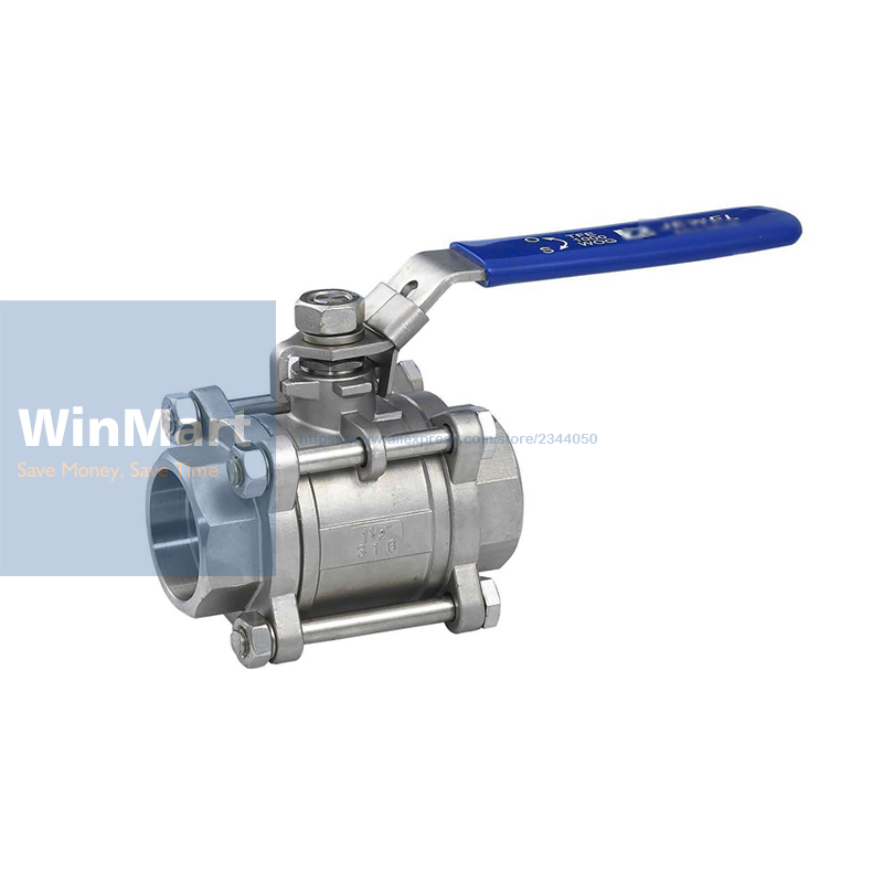 304 Stainless Steel DN25 1&quot; BSP Female Thread Ball Valve oil water air 229 PSI