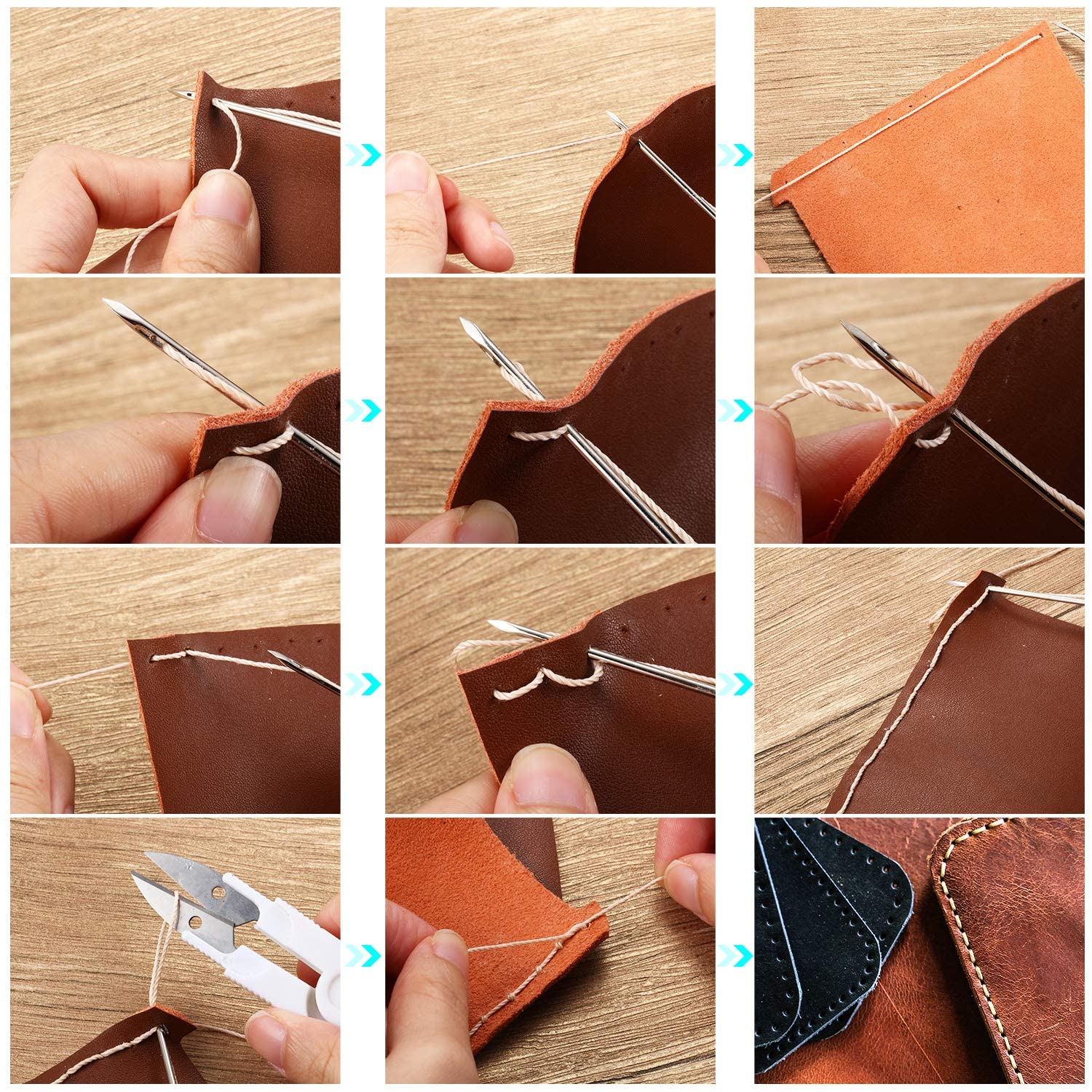 Leder NäHenne Ahle Gewinde Bausatz DIY Manuelle Nähmaschine Schnelle Hefter Leder Handwerk NäHenne Schuster Leinwand Reparatur Werkzeug