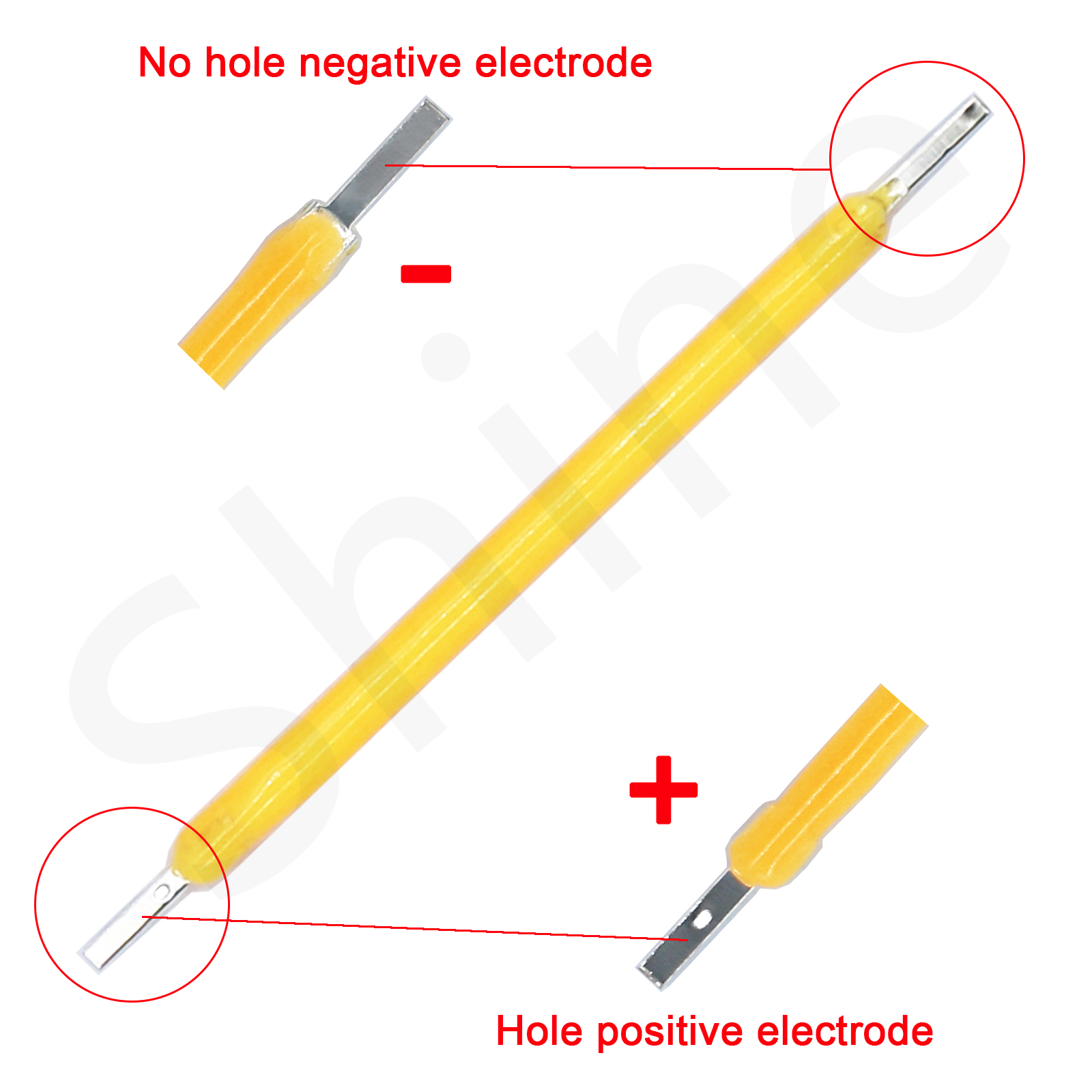 Ampoule Edison à Filament LED COB, pièces de lampe 18.8mm 29mm 38mm 54mm 68mm DC 3V 12V 57V 80V, Diodes de lumière à incandescence, accessoires, 10 pièces