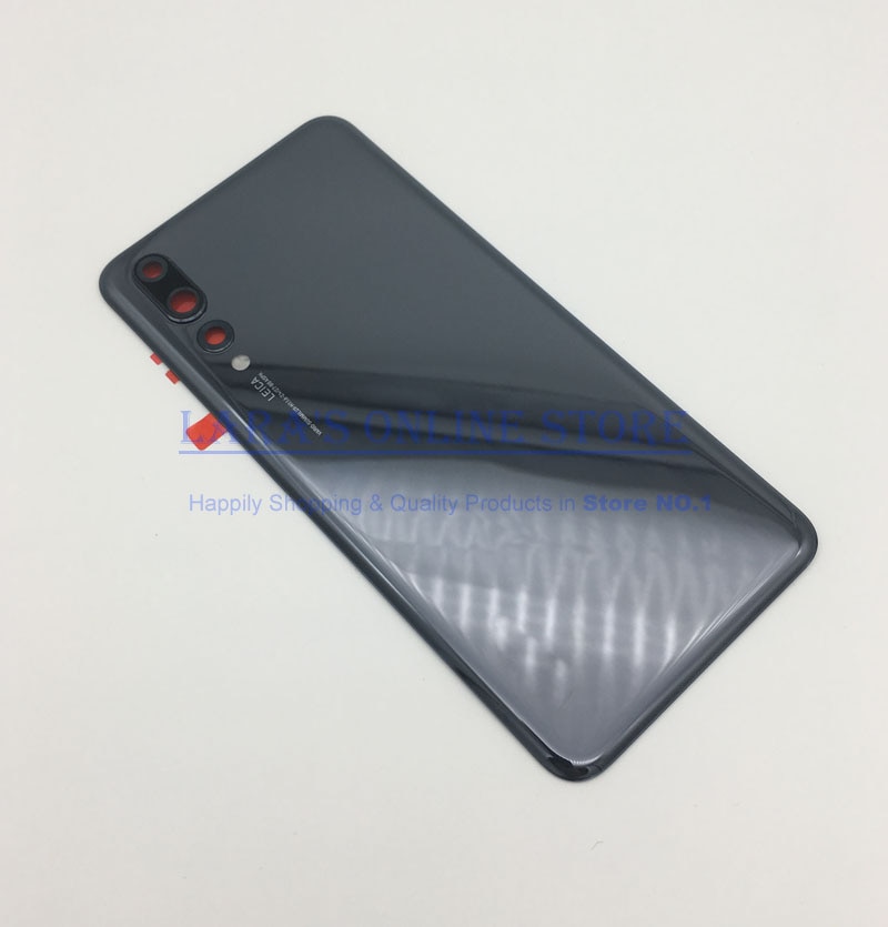 D'origine pour Huawei p20 P20 Pro Retour Batterie Couvercle Logement Verre P20 lite Lunette arrière Batterie Porte avec Lentille De Caméra Pièces