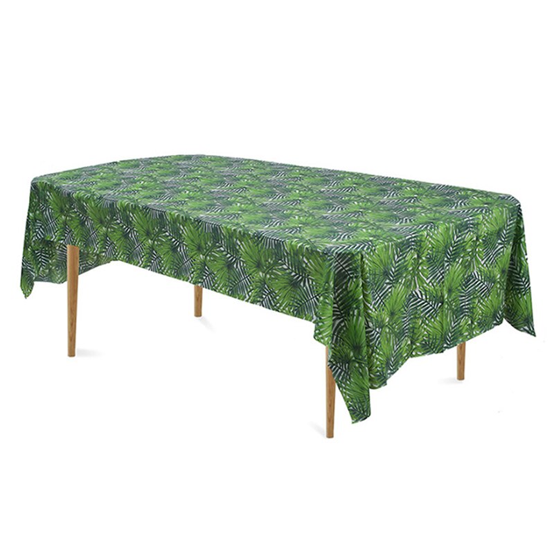 Tablecover Tablecloth Transparent Plastic Cover For Dining Table Cloth Mantel PVC Waterproof Tablecloth Rectangular Oilcloth: Leaf