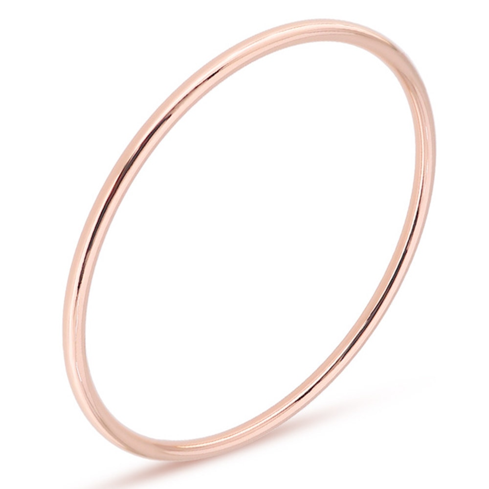 Rvs Armbanden Steel Gold Rose Gold Slim Eenvoudige Ronde Armbanden En Armbanden Voor Vrouwen Meisjes Sieraden