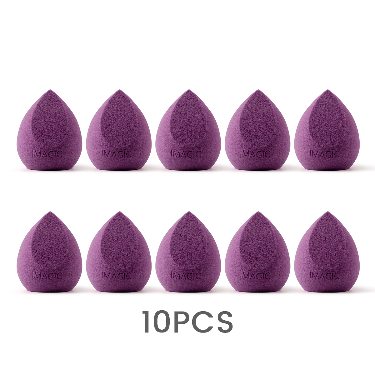 Esponja de maquillaje IMAGIC, 10 Uds., esponja húmeda y seca, esponja de maquillaje suave , paquetes de combinación más grandes de: Grey