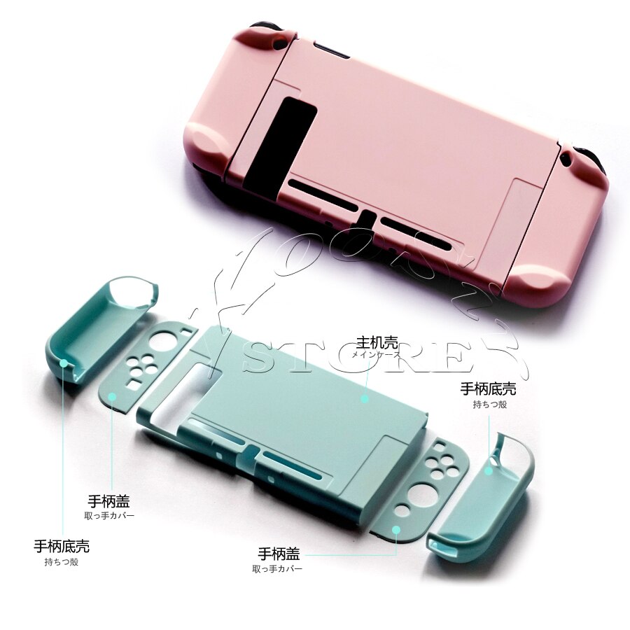 Funda desmontable bonita para Nintendo Switch, funda estilo bolso de piel dura con carcasa rosa para Nintendo Switch y Joy-con