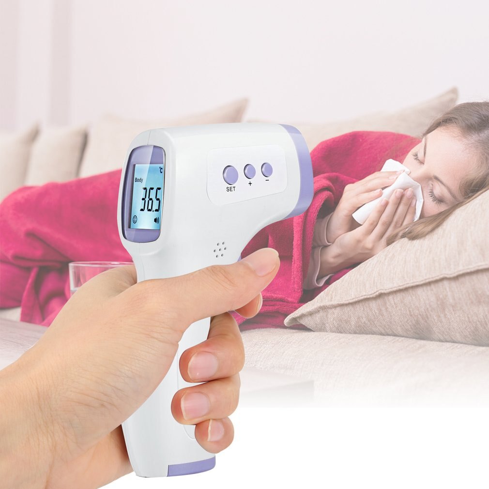 Multifunções termômetro infravermelho sem contato termômetro clínico testa corpo humano do bebê doméstico ferramenta de medição digital