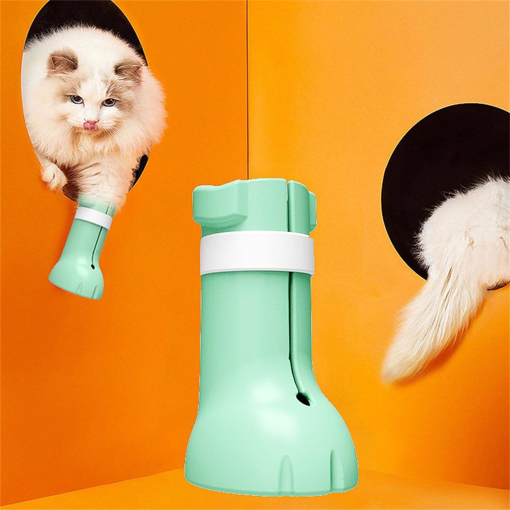 Silicone chat toilettage fournitures anti-rayures chaussures pour chats réglable chat de compagnie bottes bain lavage chat griffe patte couverture protecteur
