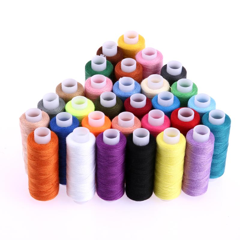 30Pcs 250 Yard Polyester Machine Embroidery Sewing Threads Hand Sewing Thread Craft Steering-wheel Sewing Supplies