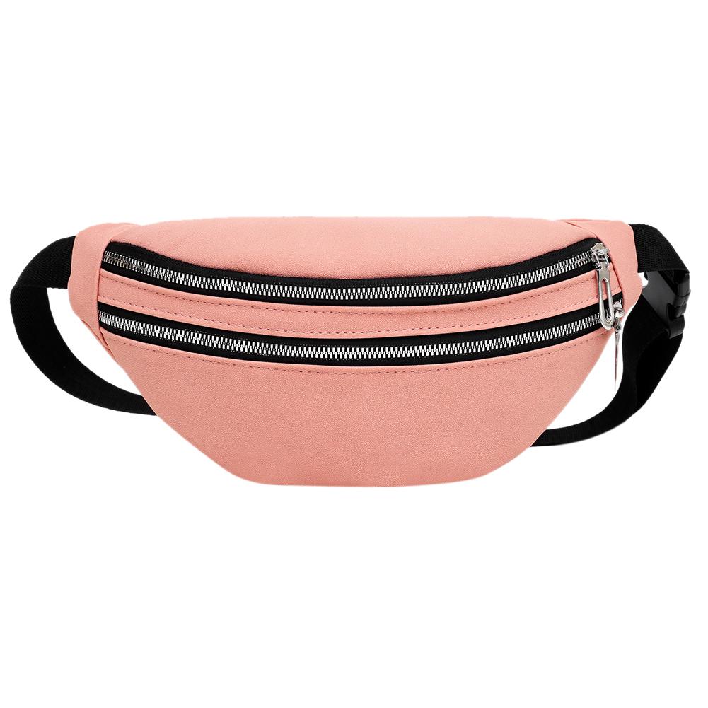 Sac à main en daim pour femmes, sacoche de taille au délicat, classique à bandoulière, couleur Pure, ceinture de poitrine, offre spéciale: Rose