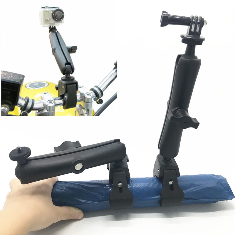 Tough-Klauw Stuur Mount & Lange Dubbele Socket Arm voor GoPro Hero Camera voor ram mount