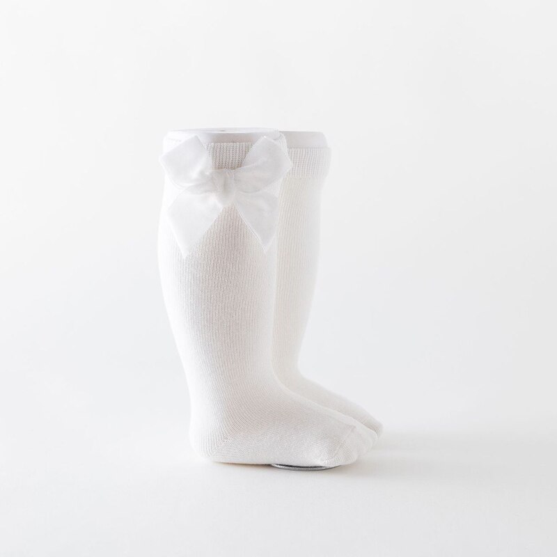 Balleenshiny Dikker Baby Kniekousen Baby Meisjes Jongens Zuigelingen Peuters Zachte Katoenen Baby Vloer Sokken Kinderen Lange Sokken: WHITE / for 1-3years