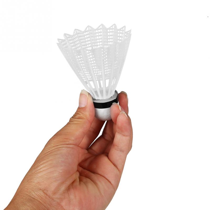 6Pcs White Badminton Balls Super Light Nylon Shuttlecocks Outdoor Sports Ball Indoor Outdoor Practice Training Badminton