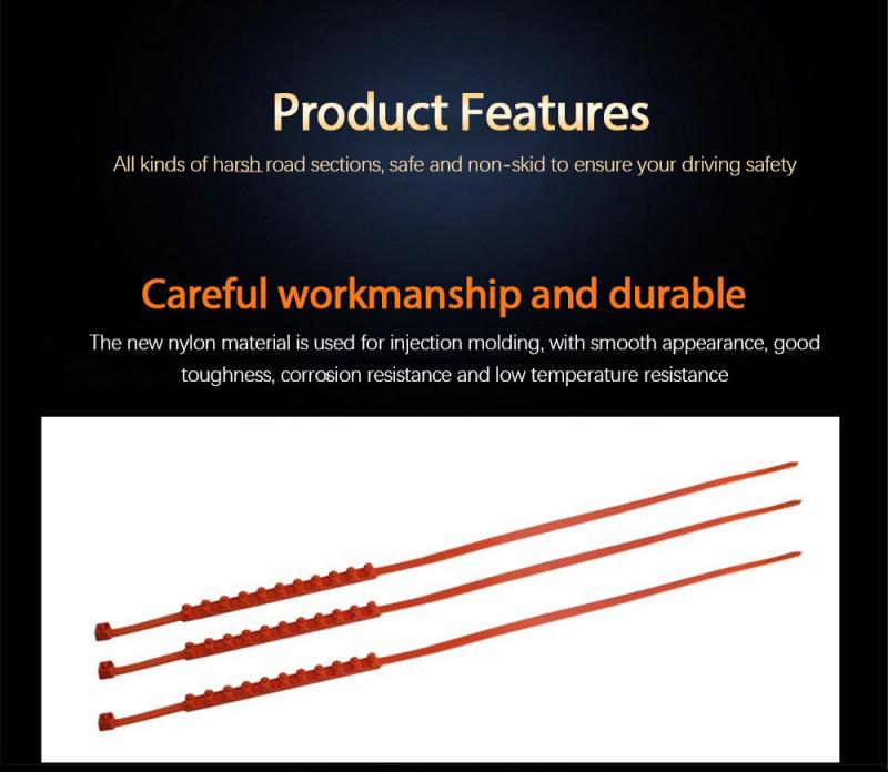 10Pcs Auto Sneeuwketting Auto Anti-Ski Band Keten Verstelbare Sneeuw Ketting Autoband Sneeuw Chain Geschikt Voor auto Suv/Truck