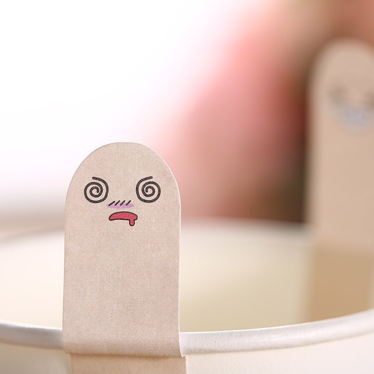 200 vellen/Set Leuke Kawaii Creatieve vinger Memo Pad Mini Sticky Notes Grappige Uitdrukkingen Papier Sticker Bookmark Papeleria