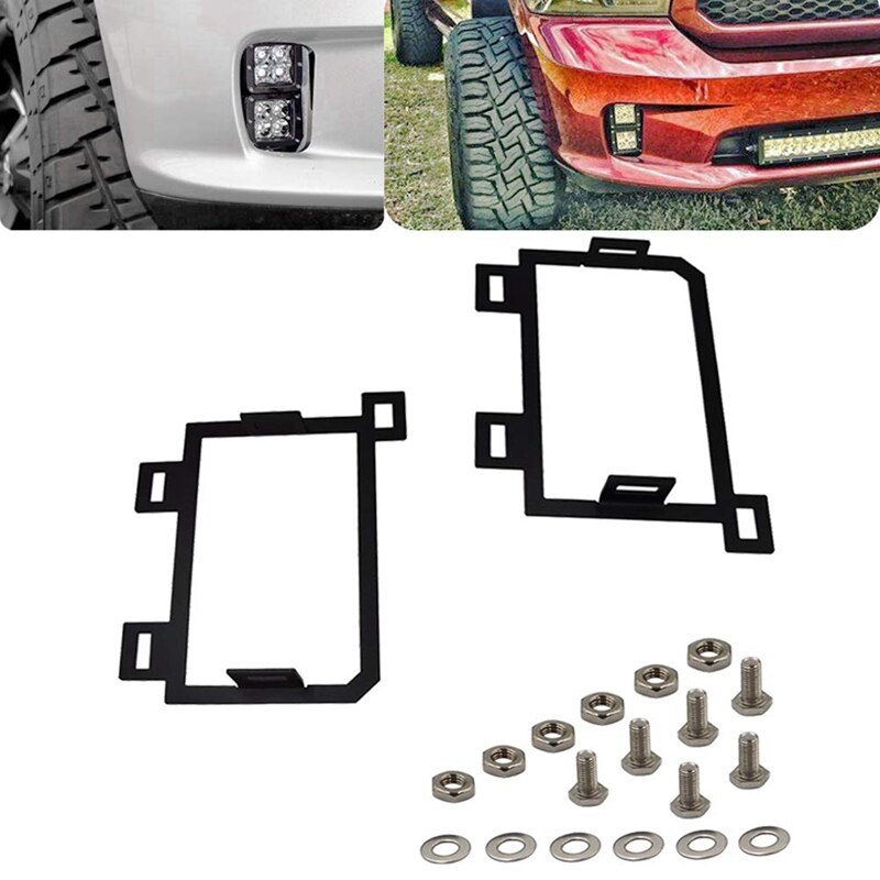 LED Fog Light Front- Bumper Mounting Brackets for Dodge Ram 1500 for 3 Inches LED Light Cubes