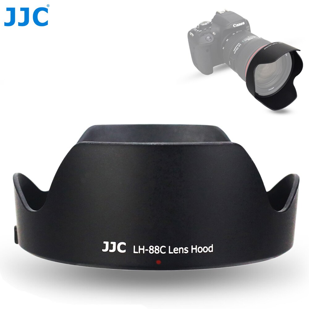 Jjc Omkeerbare Bloem Camera Lens Hood Protector Voor Canon Ef 24-70Mm F/2.8L Ii Usm Zoom lens Vervangt Canon EW-88C Lens Schaduw