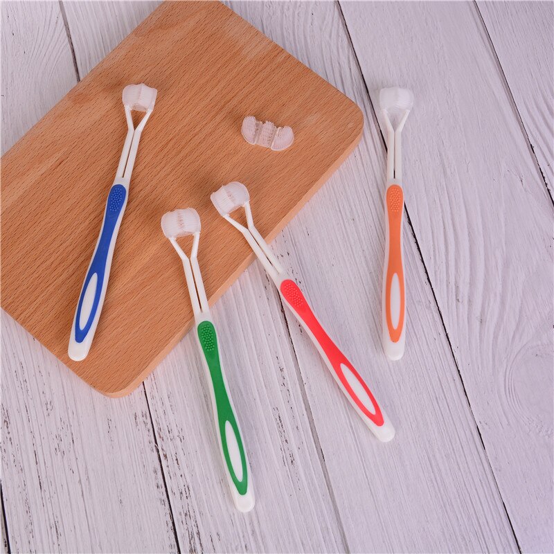 3 Sided Silicone Nano Brush Oral Care Safety Teeth Brush Oral Health Cleaner Dental Clean Toothbrush