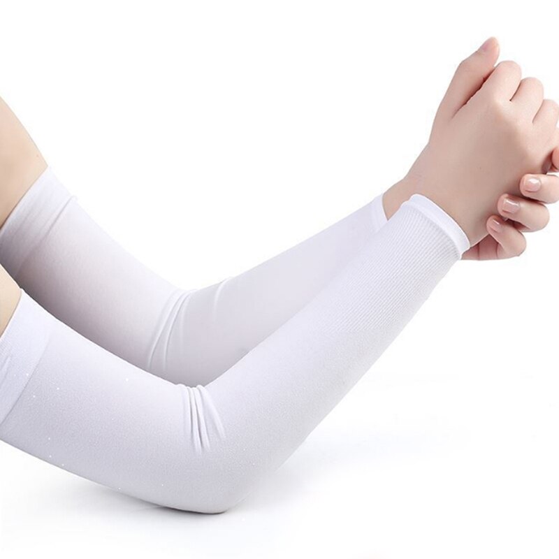 Femmes gants UV soleil protéger anti-dérapant glace soie manches bras manches en plein air crème solaire manchette été hommes en plein air équitation mitaine: style6