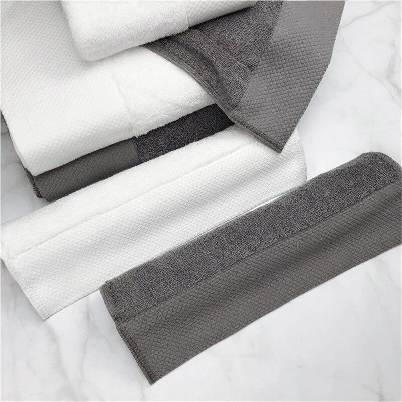 Femstjernet hotel bomuld absorberende stort badehåndklæde bomuld badehåndklæde unisex hvid 800g 160*80cm
