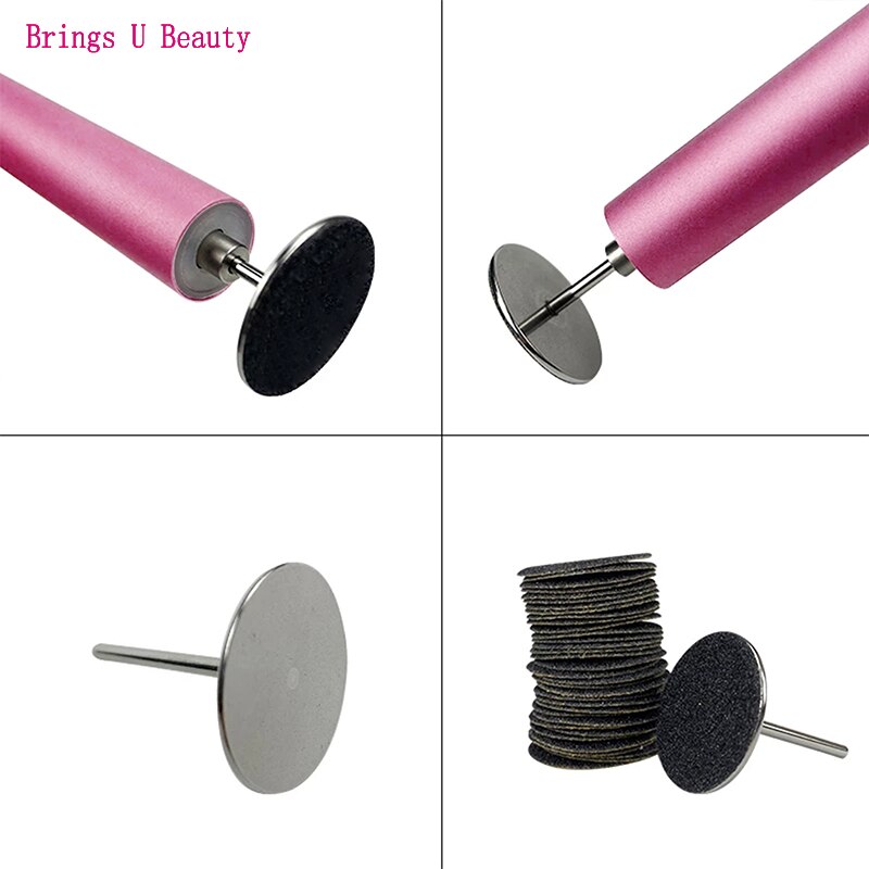 100pcs Disc Cuticle Callus Remove Tool For Electric Foot File Callus Hard Dead Skin Pedicure Tools Replaceable Sandpaper