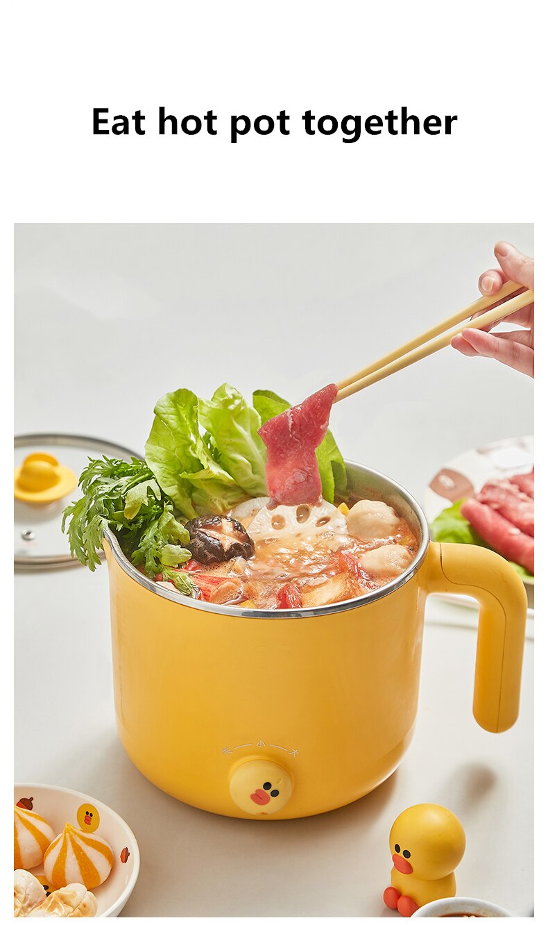 Electric pot Mini small power electric cooker Household noodle cooker