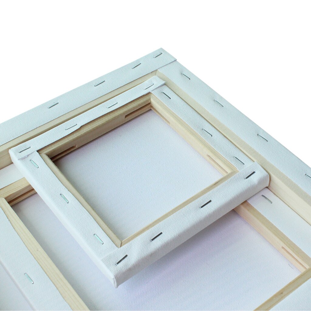 Diy Cotton Oil Painting Canvas Mini And Stretched Canvas Home Decors White Blank Square Artist Canvas For Acrylic Paint