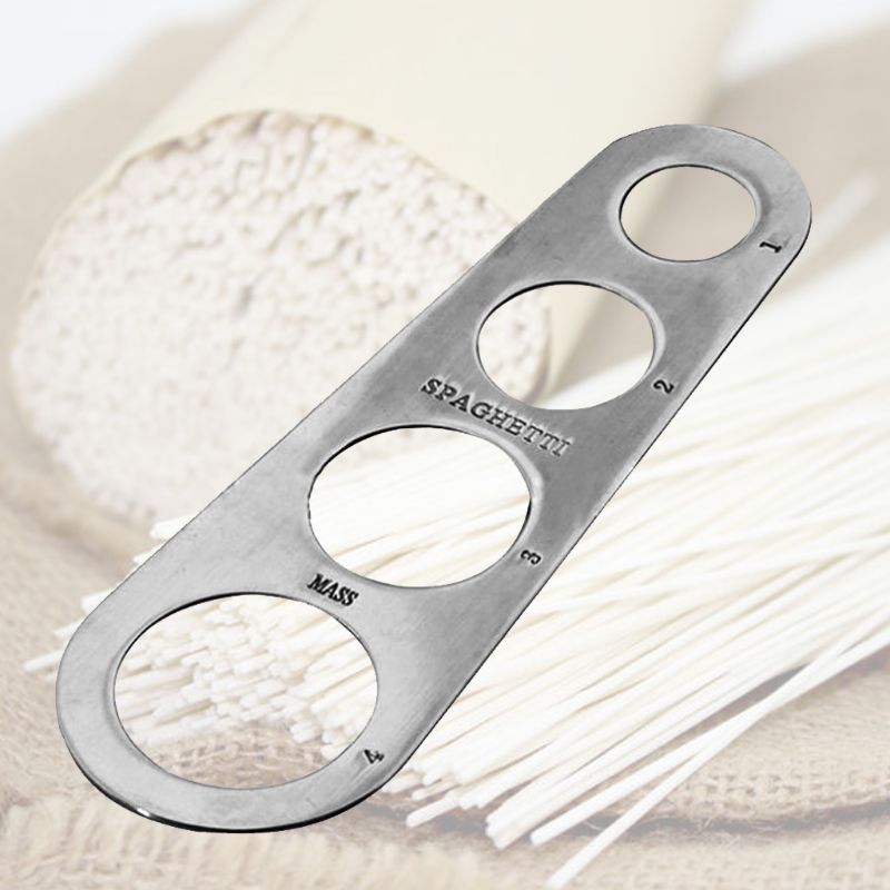 Rustfritt stål spaghetti måleverktøy pasta porsjon kontroll gadgets 4 porsjoner gxma